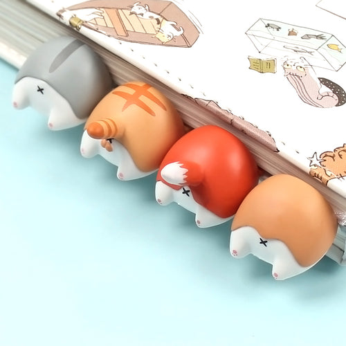 1PC Cute Animal Ass Bookmarks Creative Cat Dog Book Marks For Kids Girls Gift Office School Supplies Novelty Kawaii Stationery